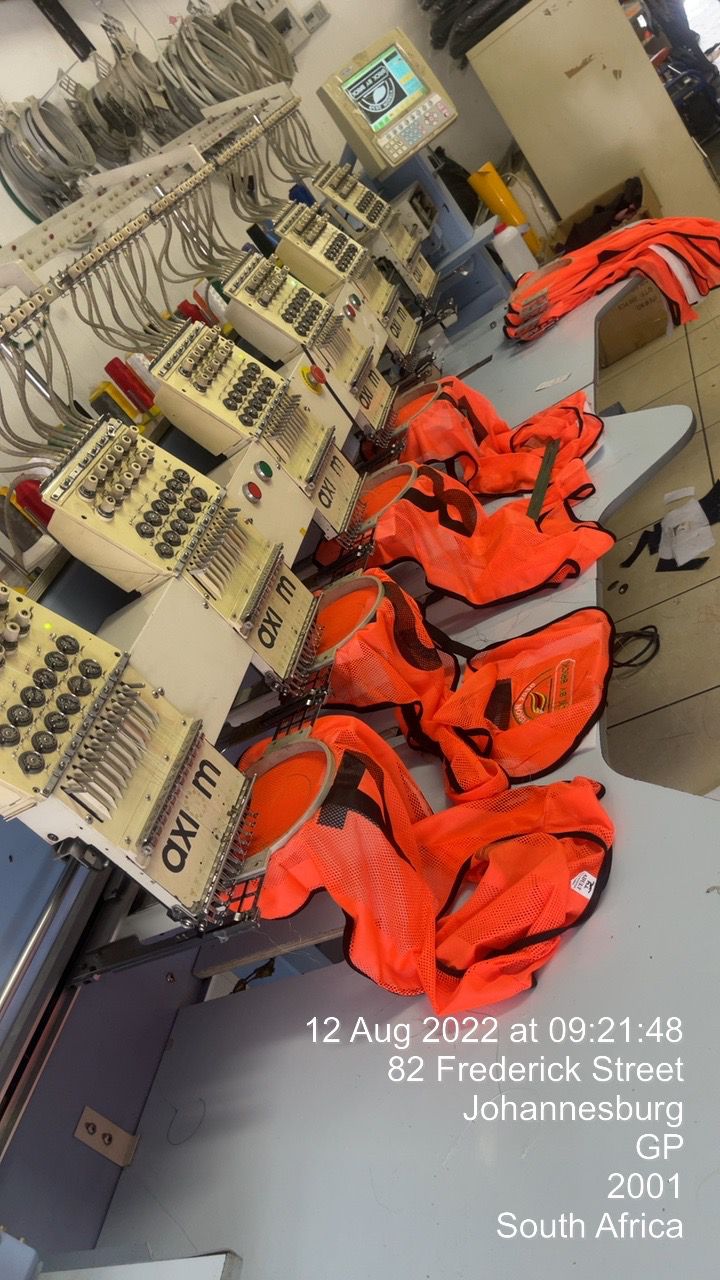 Embroidered safety vests